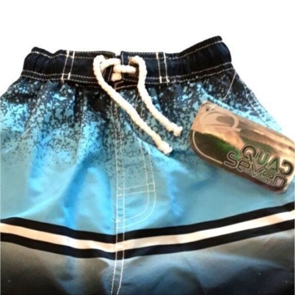 QUAD‎ SEVEN Swim Trunks Striped Colorblock Toddler Size 2 - Picture 5 of 8